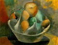 Compotier y fruta 1908 Pablo Picasso